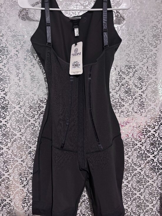 Tissini Other - NWT Tissini Faja Colombiana Body Shaper Mid Thigh Open Bust - Charcoal Black